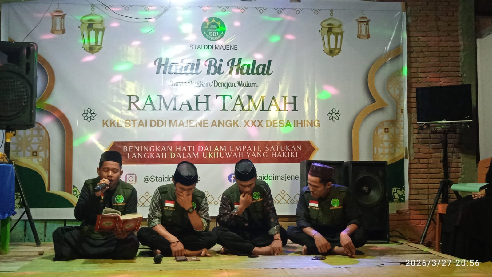 MERAJUT UKHUWAH, MENYATUKAN HATI: MALAM HALAL Bi HALAL STAI DDI MAJENE di DESA IHING PENUH KEHANGATAN DAN MAKNA 